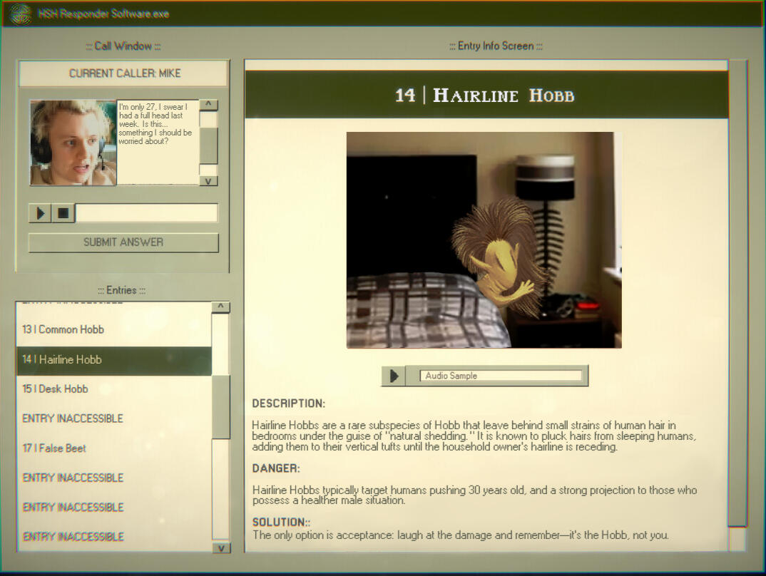 Hobb illustration drawn ontop of the Home Safety Hotline interface